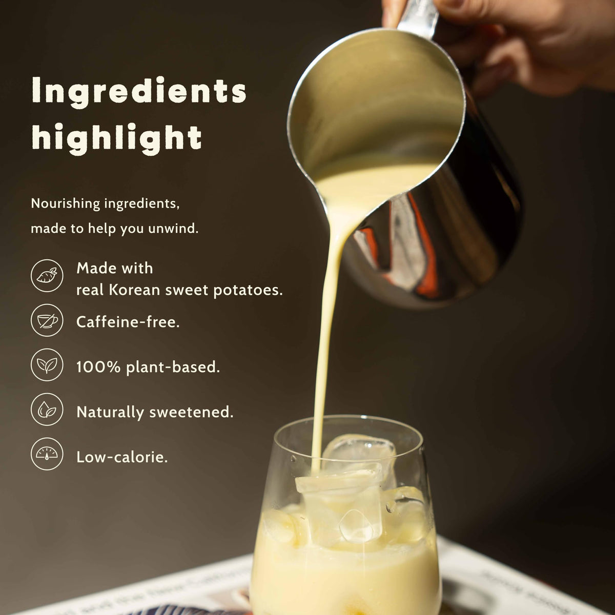 KimlyParc allulose-sweetened latte option with lower calories