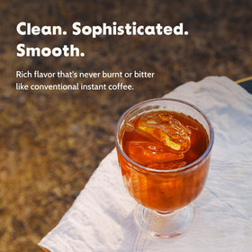 KimlyParc Craft Instant Espresso dissolves in hot water for a quick, aromatic cup.