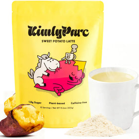 KimlyParc real goguma powder visible for a cozy latte aroma and color