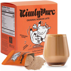 KimlyParc vegan Korean instant coffee packet—single-serve latte for on-the-go.
