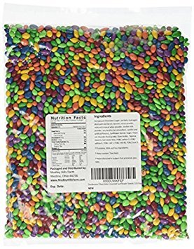 Kimmie Candy Sunbursts chocolate-covered sunflower seeds in a 1 lb bag, ideal for snacking and gifting