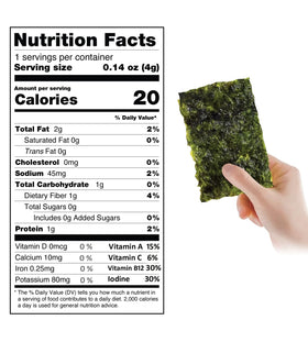 KIMNORI seaweed snack sea-salt sheets showing crisp texture and fresh aroma.