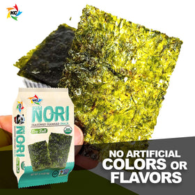 KIMNORI Sweet-n-Spicy flavor pack for bold snacking.