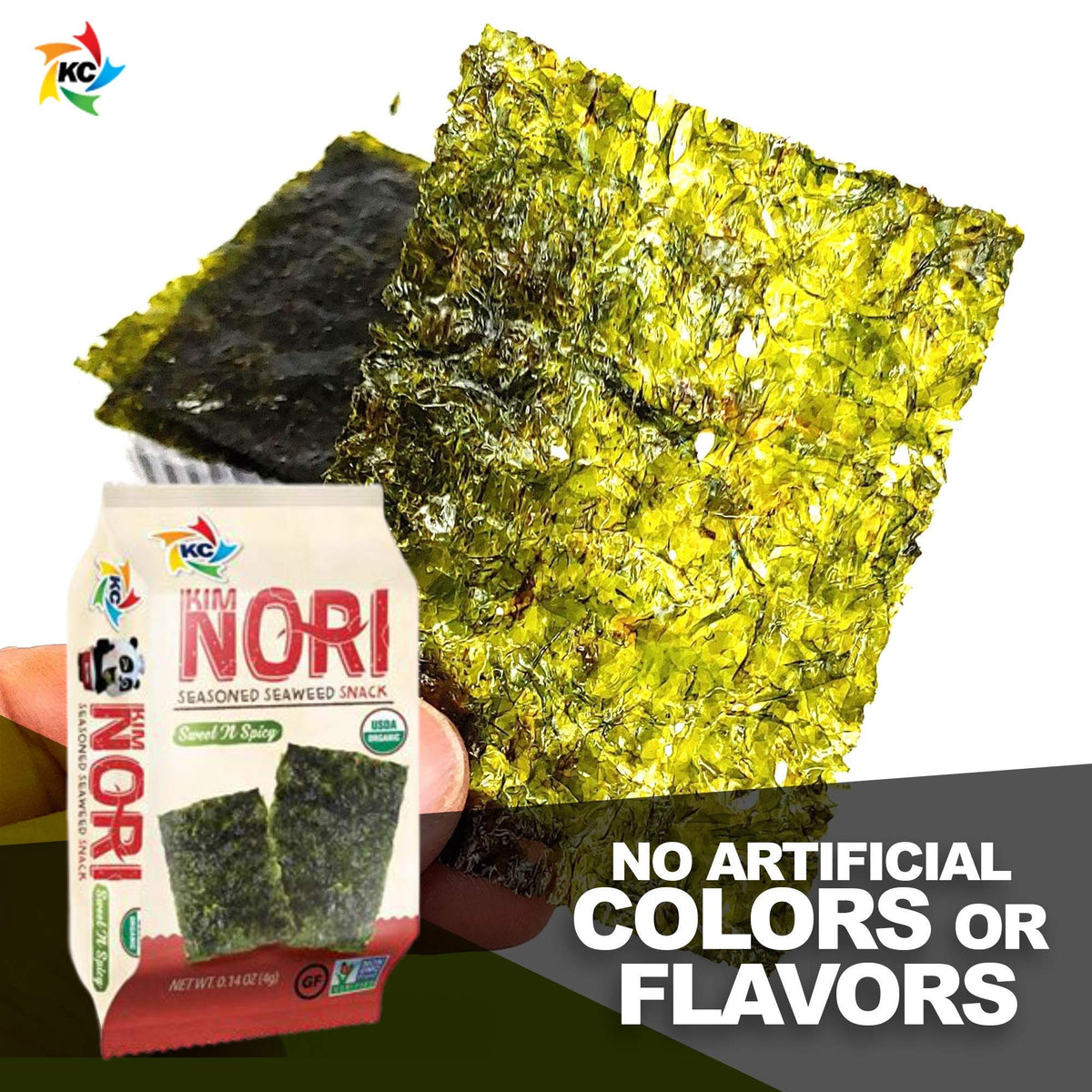 Kimnori gourmet seaweed snack in store display for discovery and taste