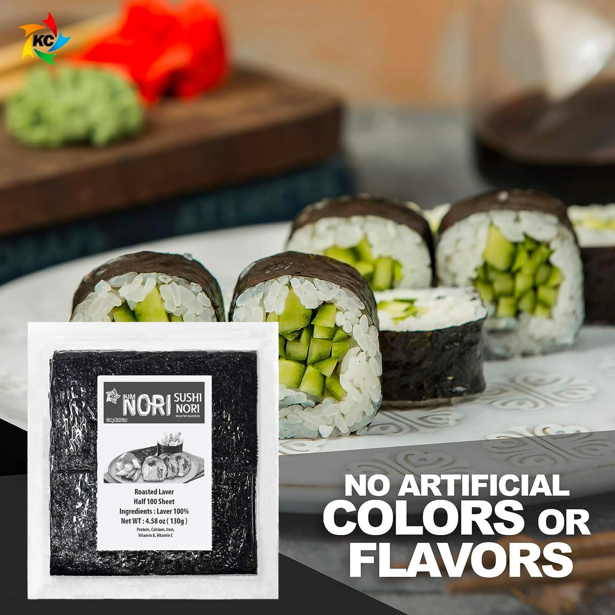 Kimnori bulk family pack provides affordable sushi-night convenience.