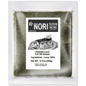 KIMNORI bulk pack sealed preserves freshness for sushi prep.