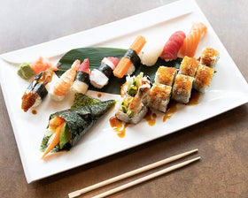 Moisture-proof resealable bag keeps nori crisp.