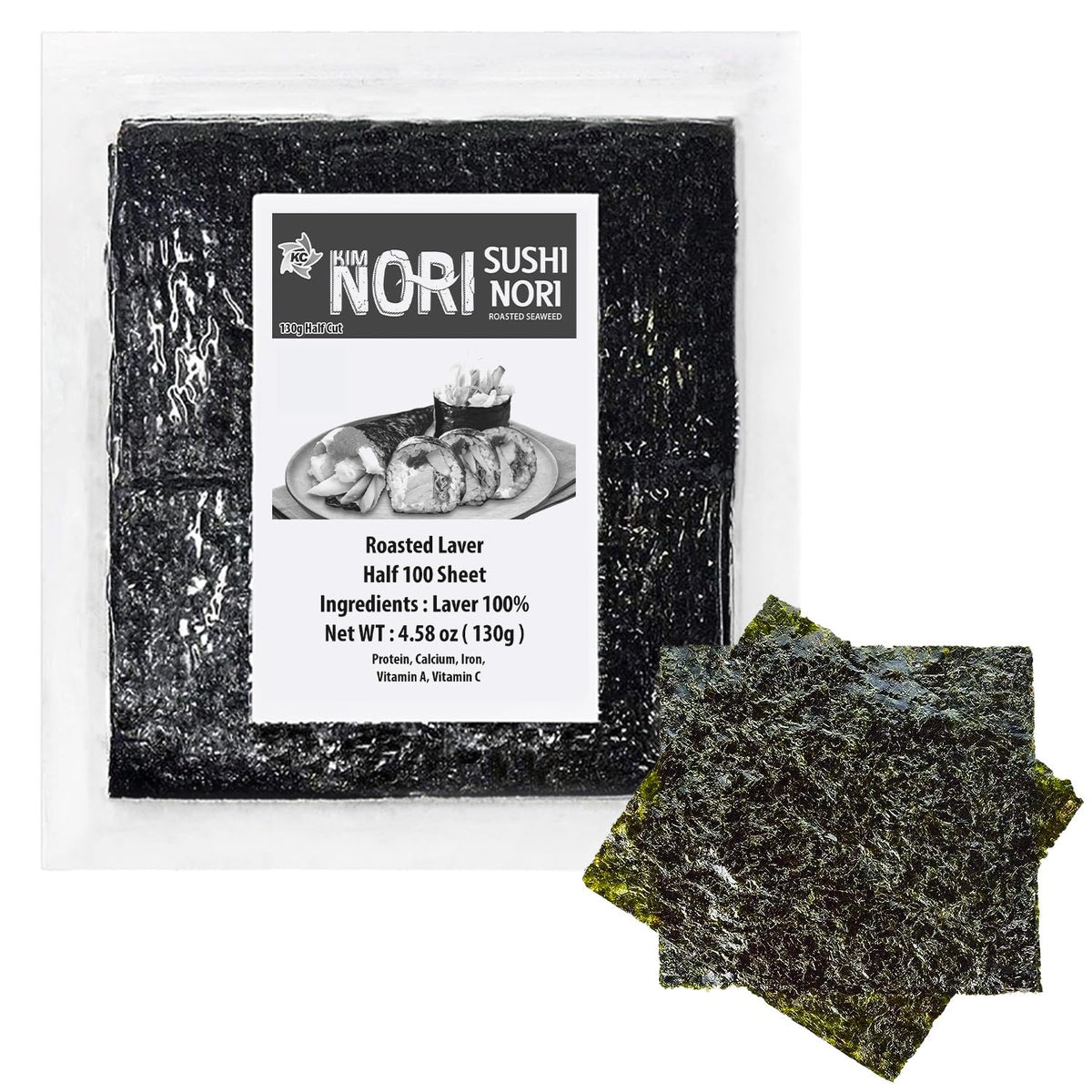 Kimnori roasted seaweed delivers a crisp, restaurant-quality texture.