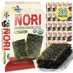 Kimnori Sweet-N-Spicy seaweed pack with bold seasoning for on-the-go snacking