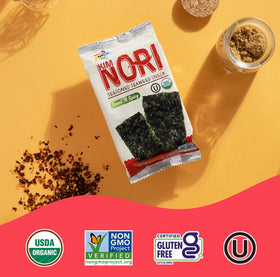 Kimnori vegan-friendly seaweed with no MSG for clean snacking
