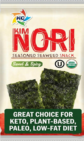 Kimnori Vegan seaweed snack ideal for lunchboxes and desk breaks