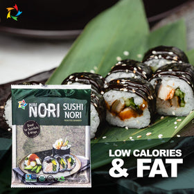Kimnori versatile sheets are great for sushi, gimbap, or wraps