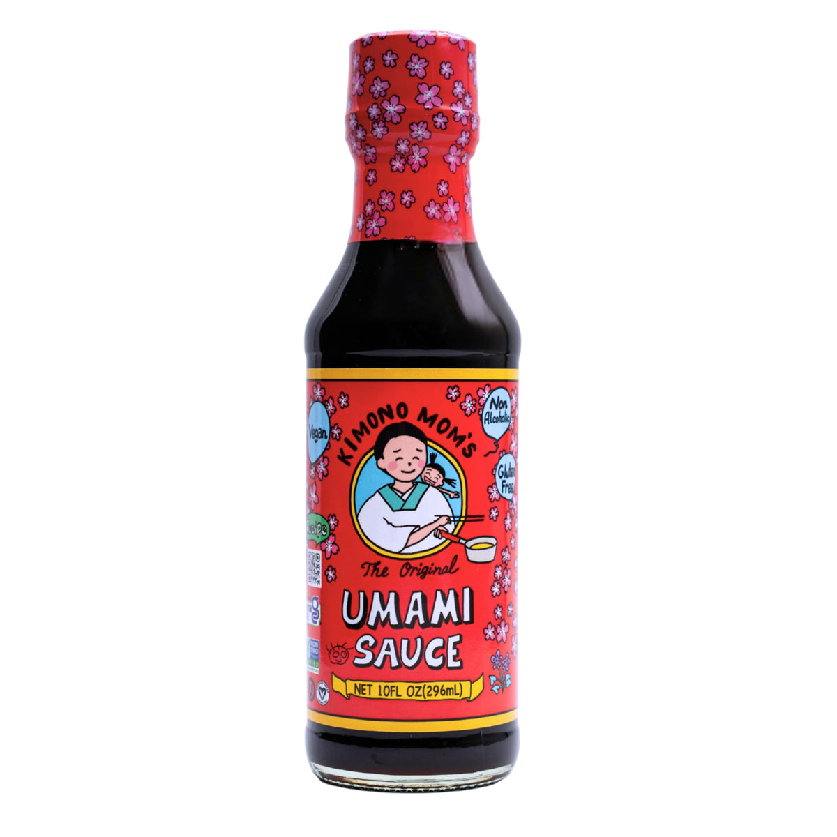 Kimono Mom UMAMI SAUCE bottle on counter ready to boost meals