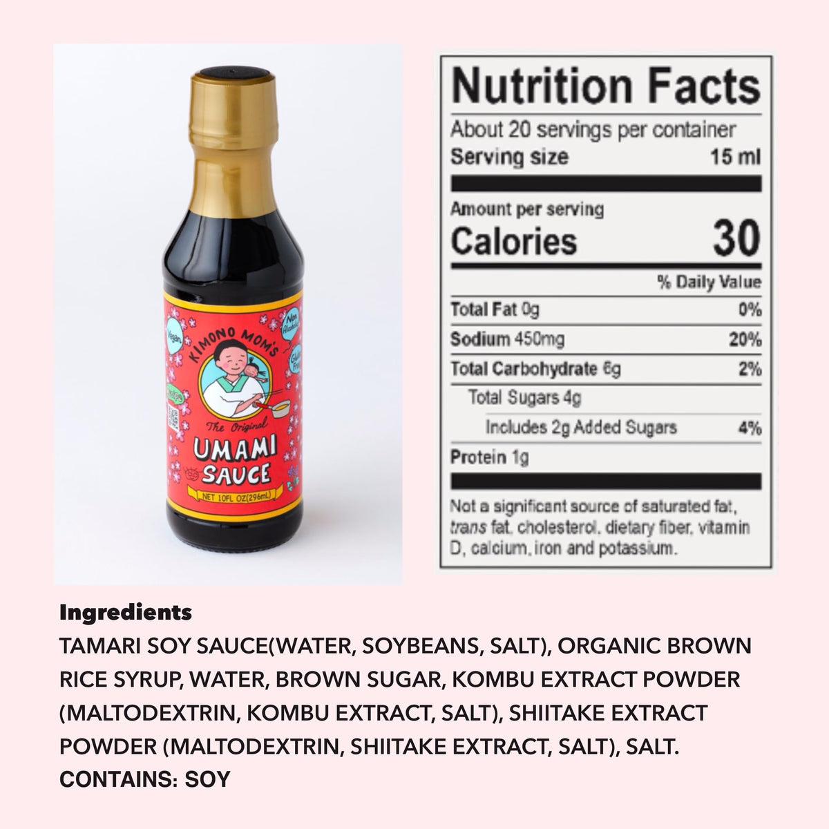 Kimono Mom UMAMI SAUCE kitchen scene highlighting gluten-free seasoning