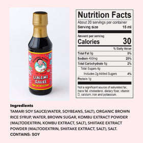Kimono Mom UMAMI SAUCE kitchen scene highlighting gluten-free seasoning