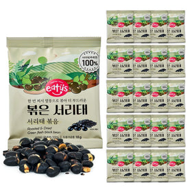 KIM'S TABLE Korean black bean snack front view; unsalted and convenient for on-the-go.