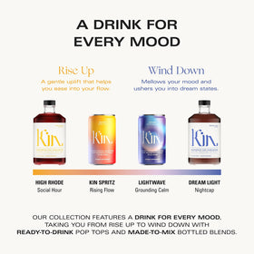 8-pack packaging of Kin Euphorics Lightwave conveys value and shareability.