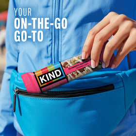 KIND bar delivers 5g protein and 6g fiber per serving.