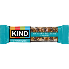 KIND bar in lunchbox, convenient fiber-rich snack between meals.