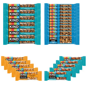 KIND Bar variety pack with Dark Chocolate Nuts & Sea Salt bar, ready to grab on the go