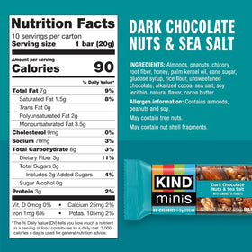 KIND Bar mini caramel almond sea salt close-up, sweet-salty bite