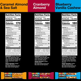 KIND caramel-almond-sea-salt bar with satisfying texture and bold flavor
