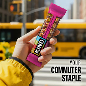 KIND bars in hand, quick protein and energy on the go.
