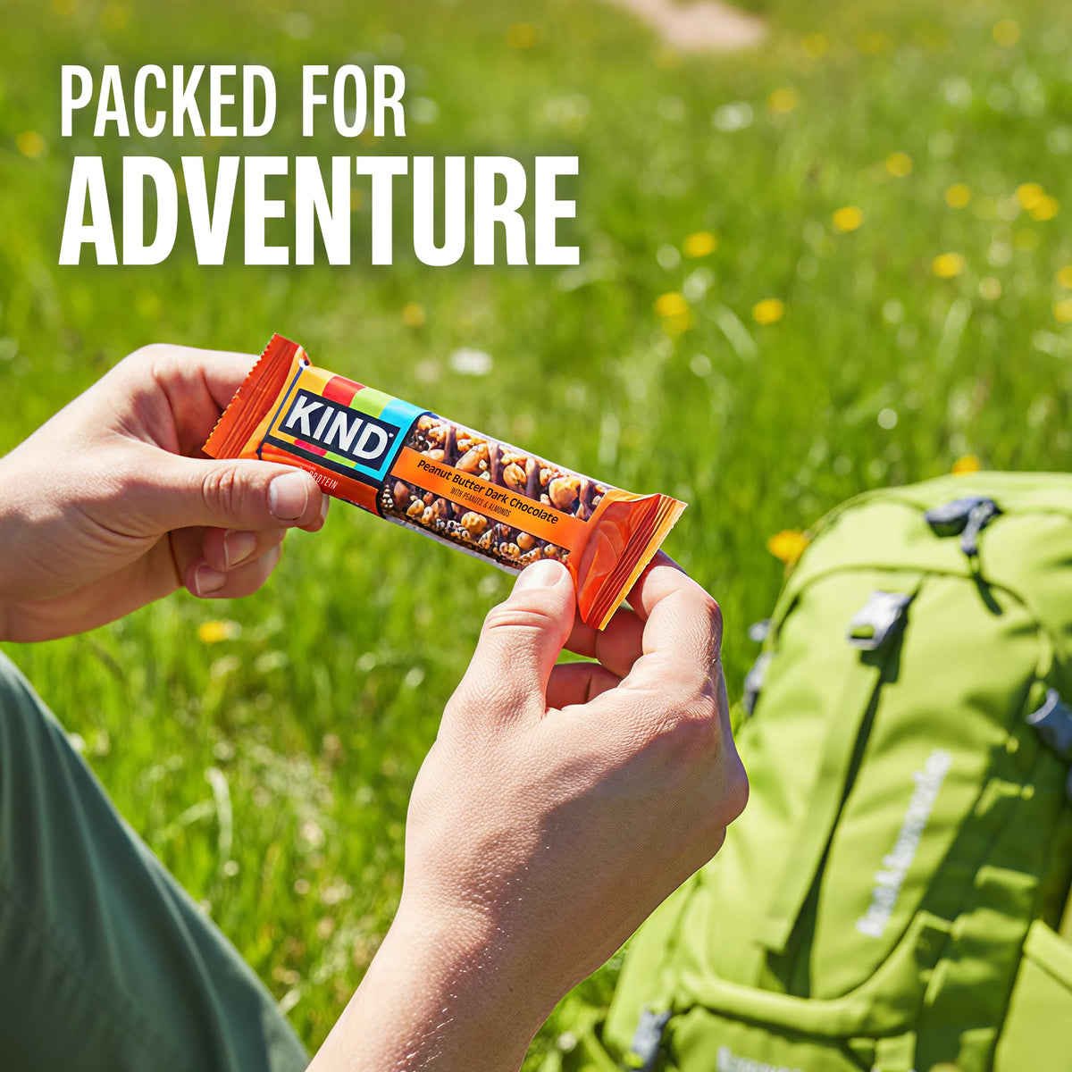 KIND bars individually wrapped for grab-and-go nutrition on busy days.