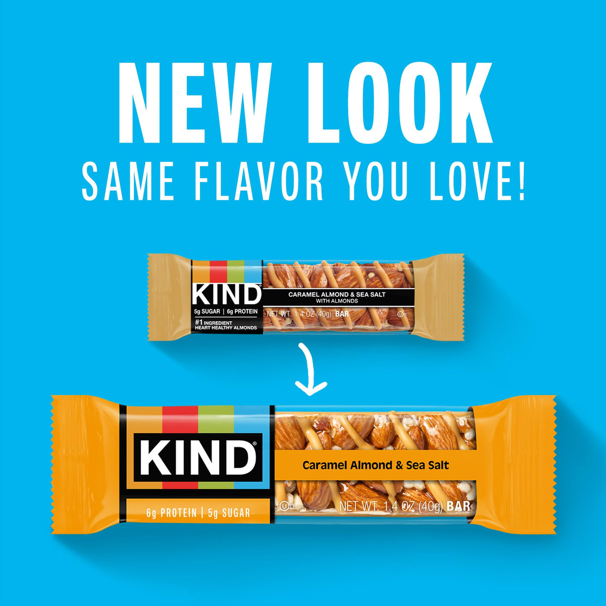 KIND nutrition panel highlights protein and fiber for balanced snacking.