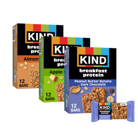 KIND Breakfast Bars Almond Butter 6-pack box for a quick high-protein snack.