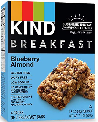 Kind Breakfast Bars Almond Butter bars portable breakfast option.