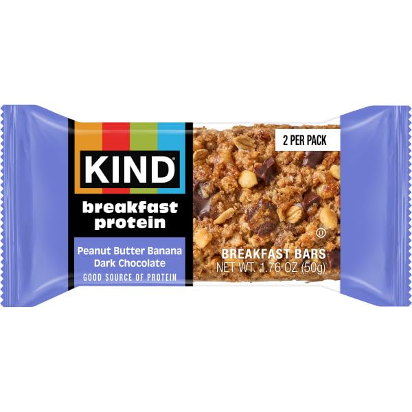 Texture close-up of chewy, soft-baked KIND breakfast bar