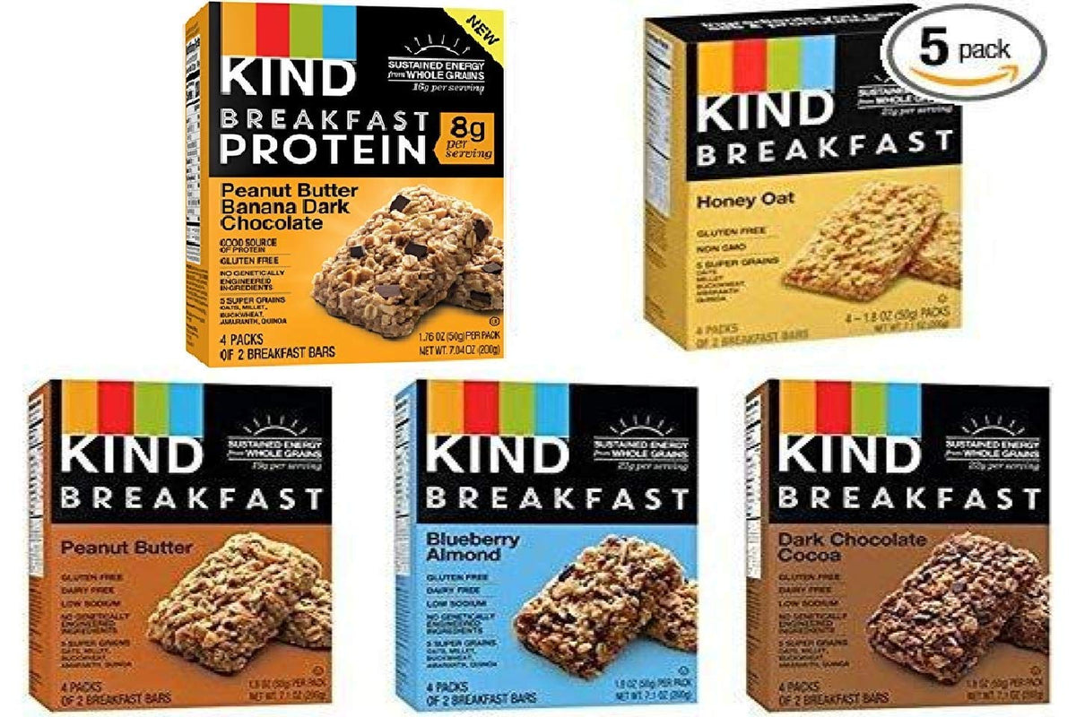 Kind Breakfast Bars Dark Chocolate box, perfect morning treat.