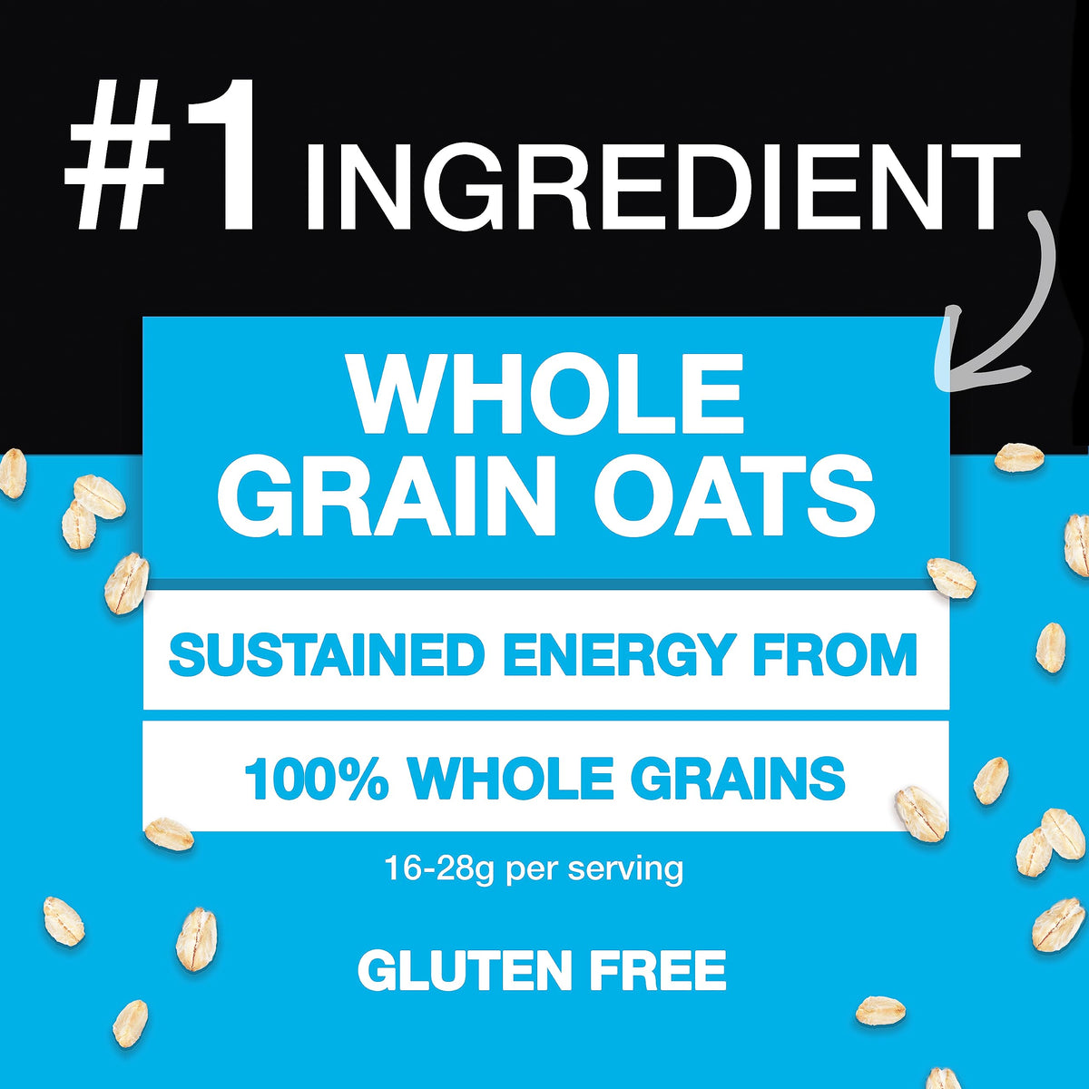 Kind bars graphic shows oats, buckwheat, millet, amaranth, quinoa for nourishment