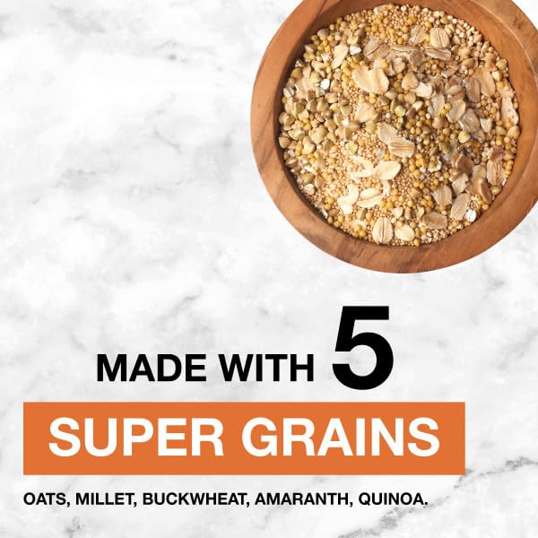KIND Breakfast Bars five-super-grains blend for balanced morning fuel.