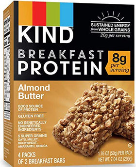 Kind Breakfast Bars four flavors display for daily choice.