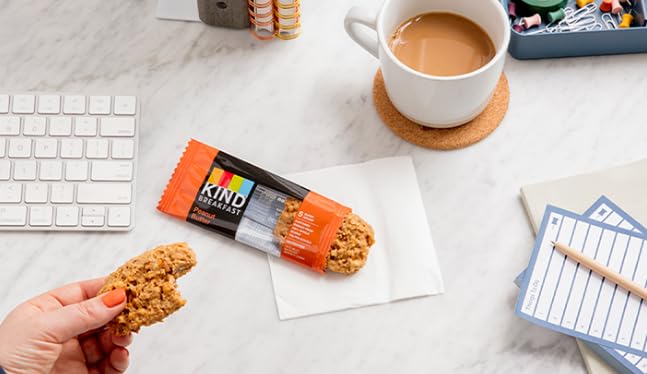 Kind Breakfast Bars in a lunchbox illustrate convenient school or work snacking.
