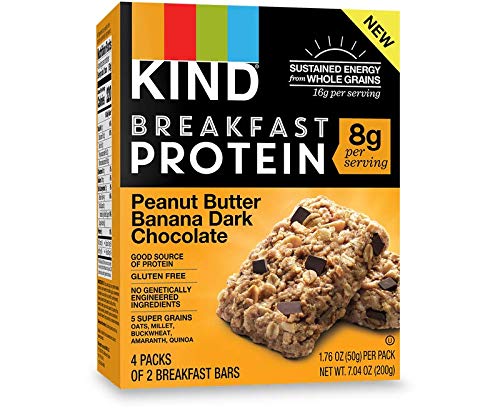 Kind Breakfast Bars nutrition panel close-up highlights calories and serving size.