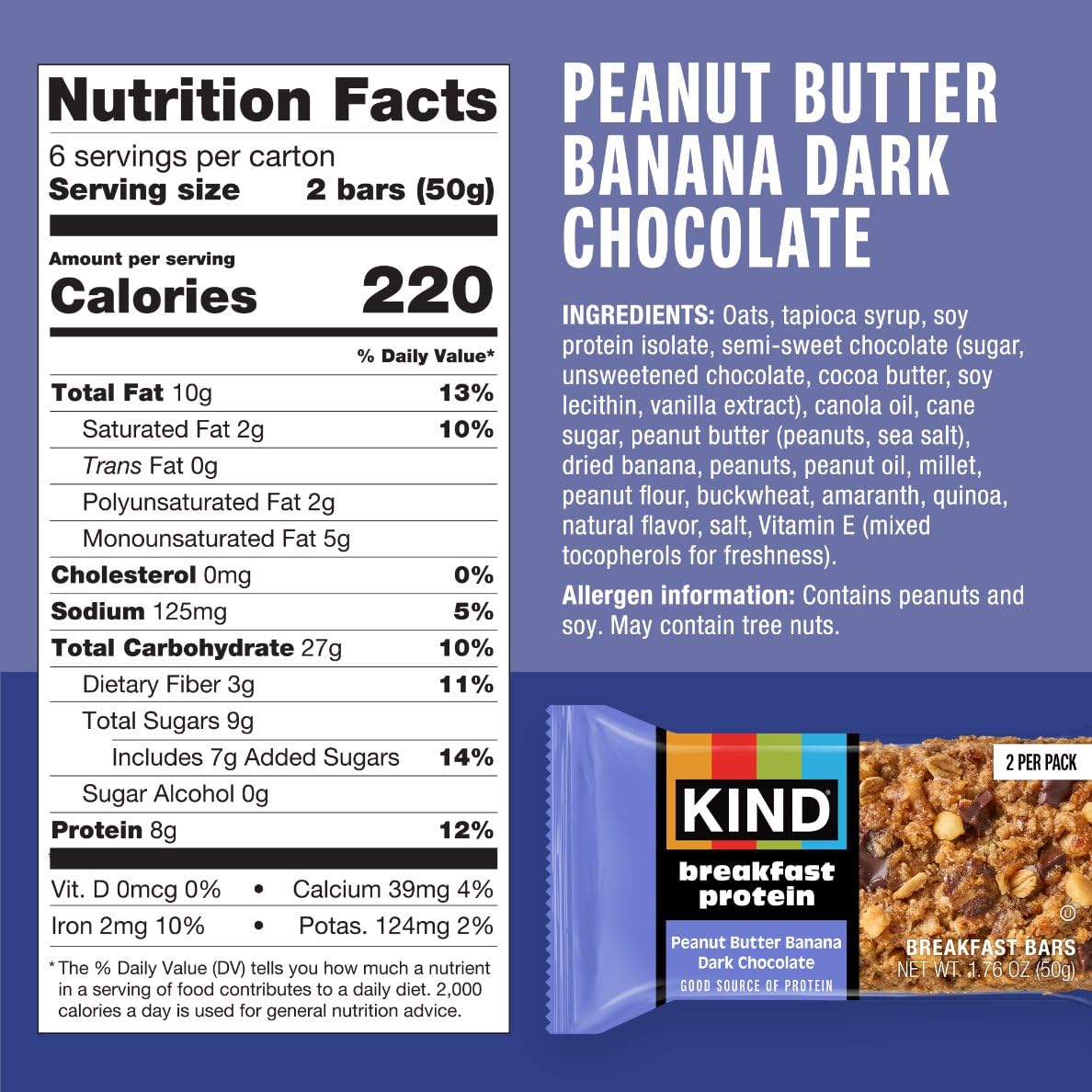 KIND snack bars on-the-go image showing grab-and-go convenience.