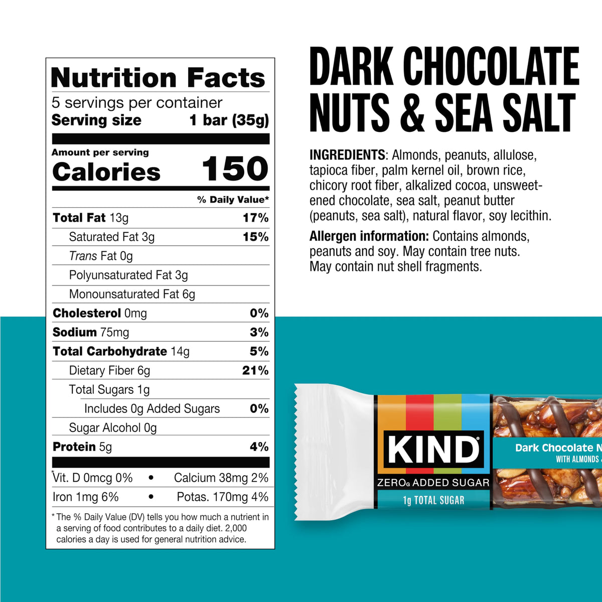 KIND Caramel Almond Sea Salt bars close-up, snack between meetings