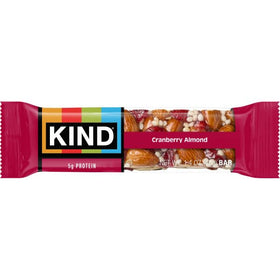 KIND Cranberry Almond Bar gluten-free label image confirms safe option for gluten-free diets.