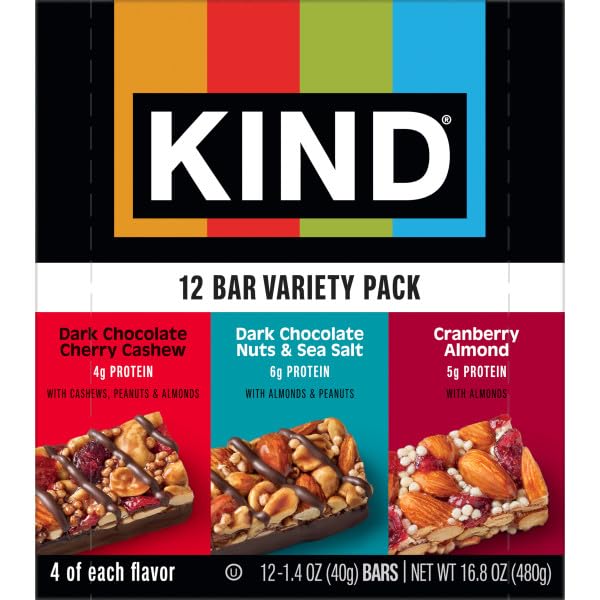 KIND Dark Chocolate Nuts & Sea Salt bar with almonds and sea salt