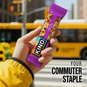 KIND Fruit & Nut bar with honey binding for flavor.