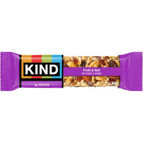 KIND Fruit & Nut bar on the go, satisfying snack for busy days.