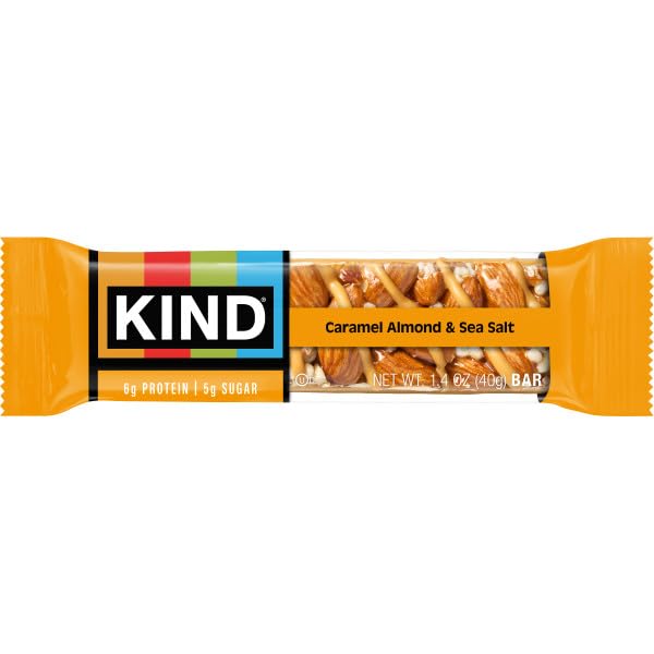 KIND bar labeled gluten-free for sensitive diets.