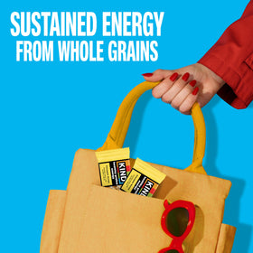 KIND Healthy Grains bar showing five-grain blend like oats and quinoa for steady energy
