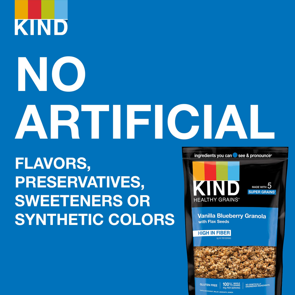 KIND Healthy Grains Gluten-free snack pack with resealable bags; convenient.