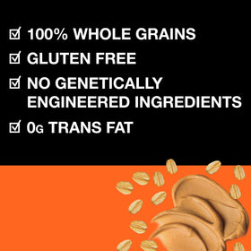 Whole grains and peanut butter flavor in KIND granola clusters snack