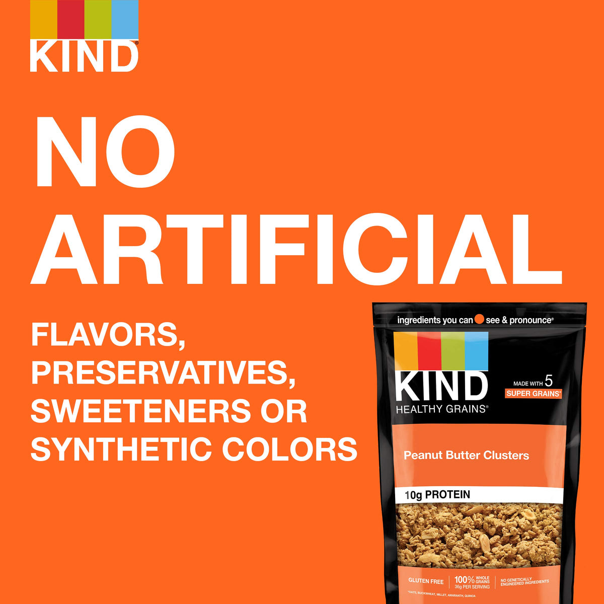 GMO Project Verified gluten free snack option by KIND