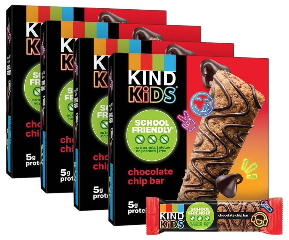 KIND Kids Bars Chocolate Chip 40-count box for lunch boxes